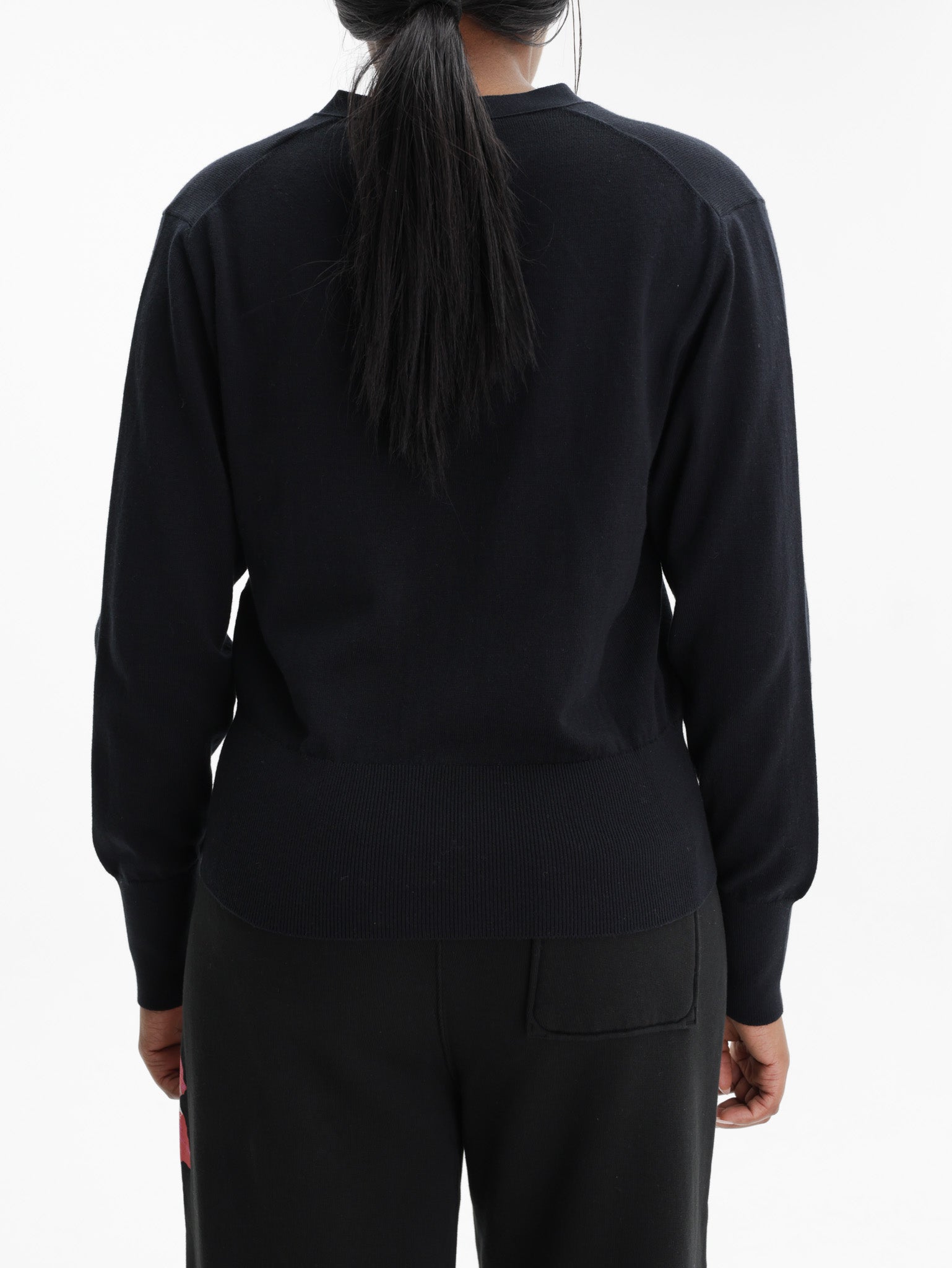 Kenzo Cardigan Rws Signiture Merino Black