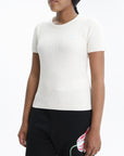 Kenzo T-Shirt Tulip Emroidered Cream