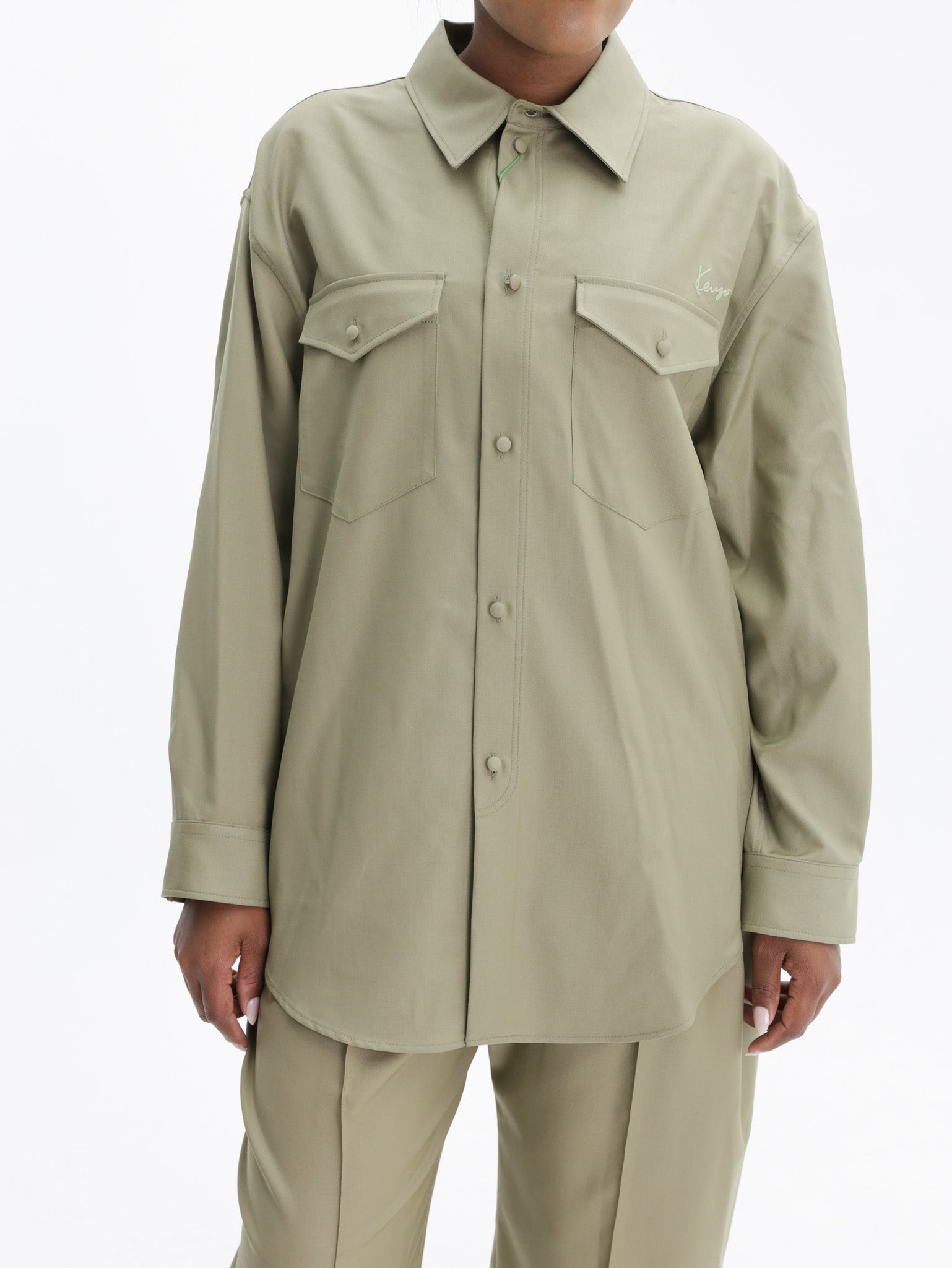Kenzo Shirt Ls Shirt Khaki