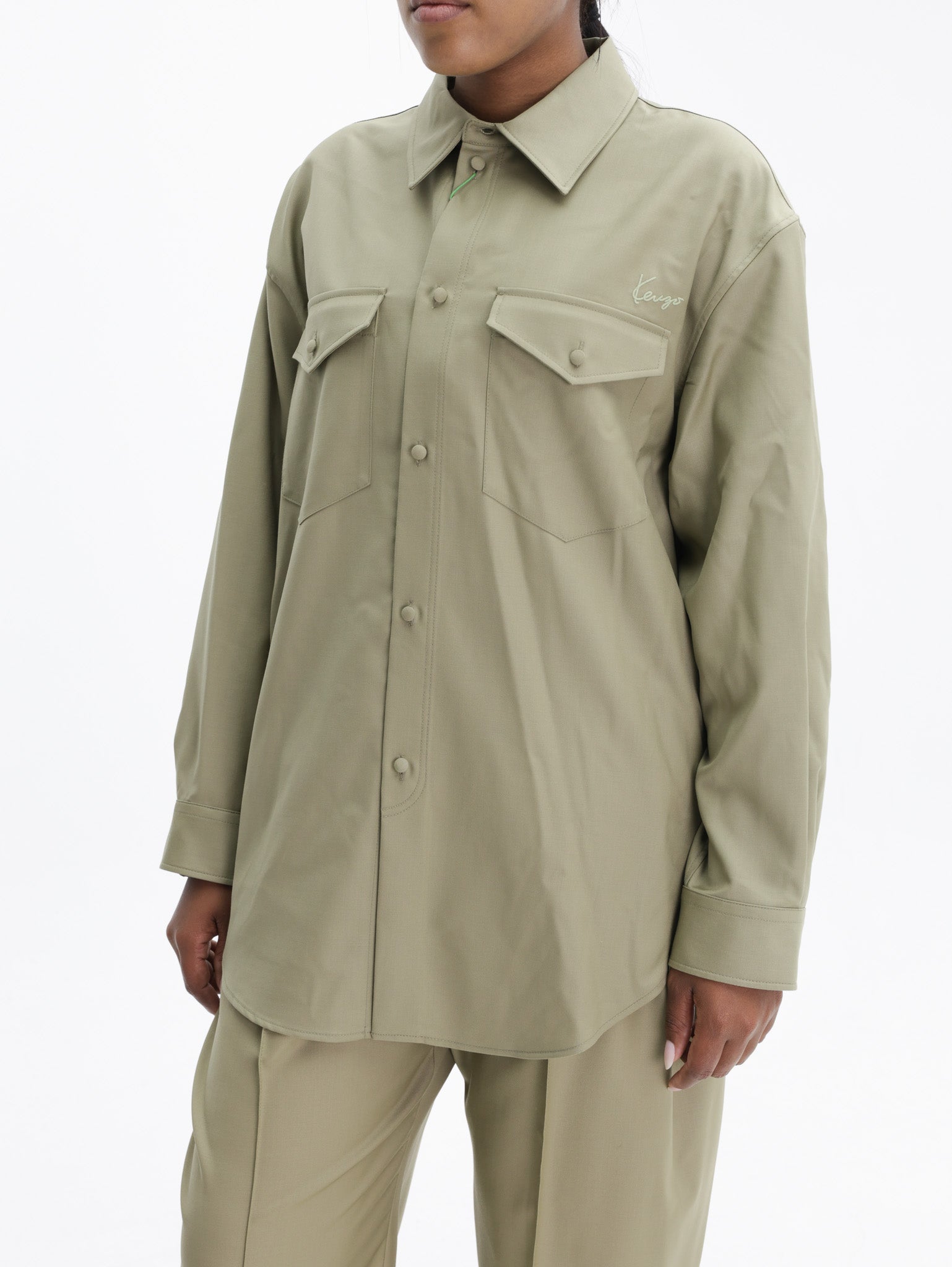 Kenzo Shirt Ls Shirt Khaki