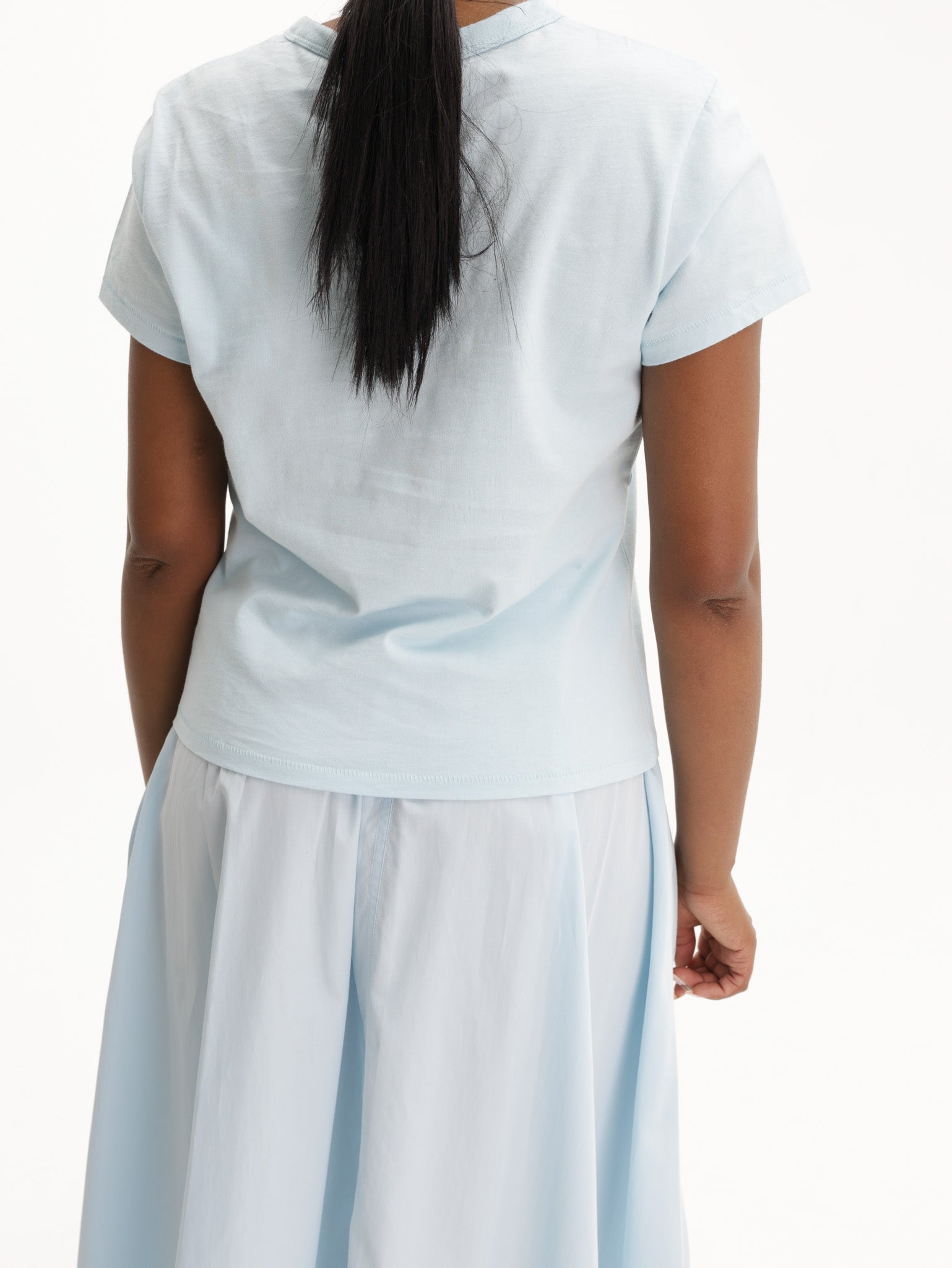 Kenzo T-Shirt Tulip Emroidered Light Blue