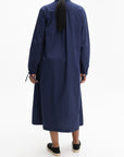 Kenzo Dress Long Sleeve Poplin Blue/Black