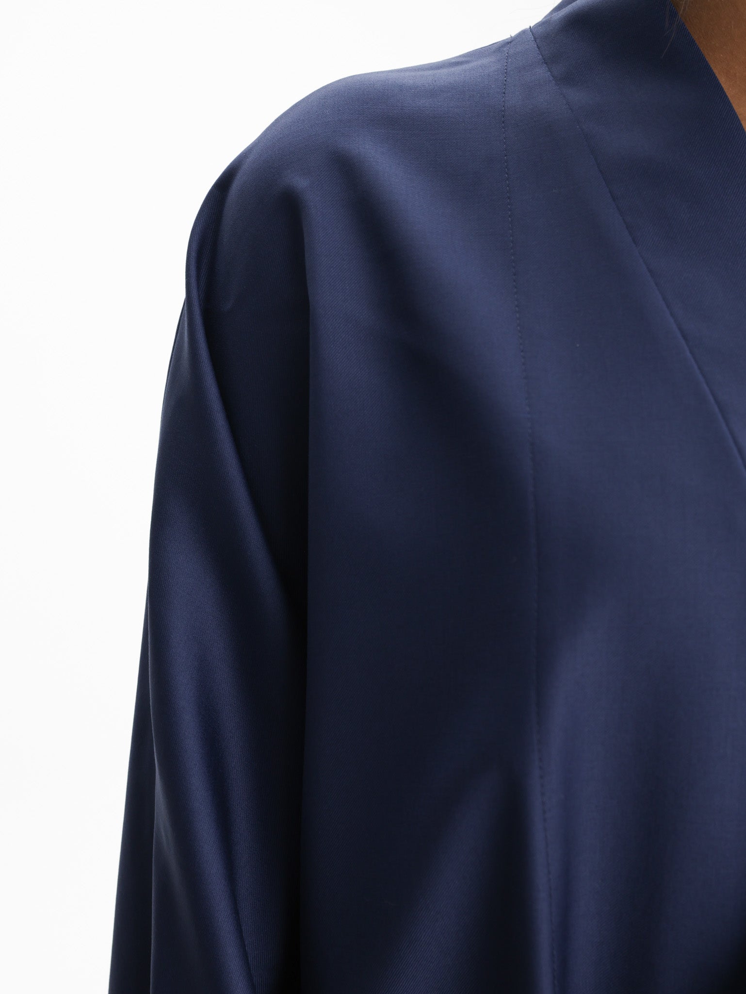 Kenzo Jacket Kimono Virgin Wool Blue/Black