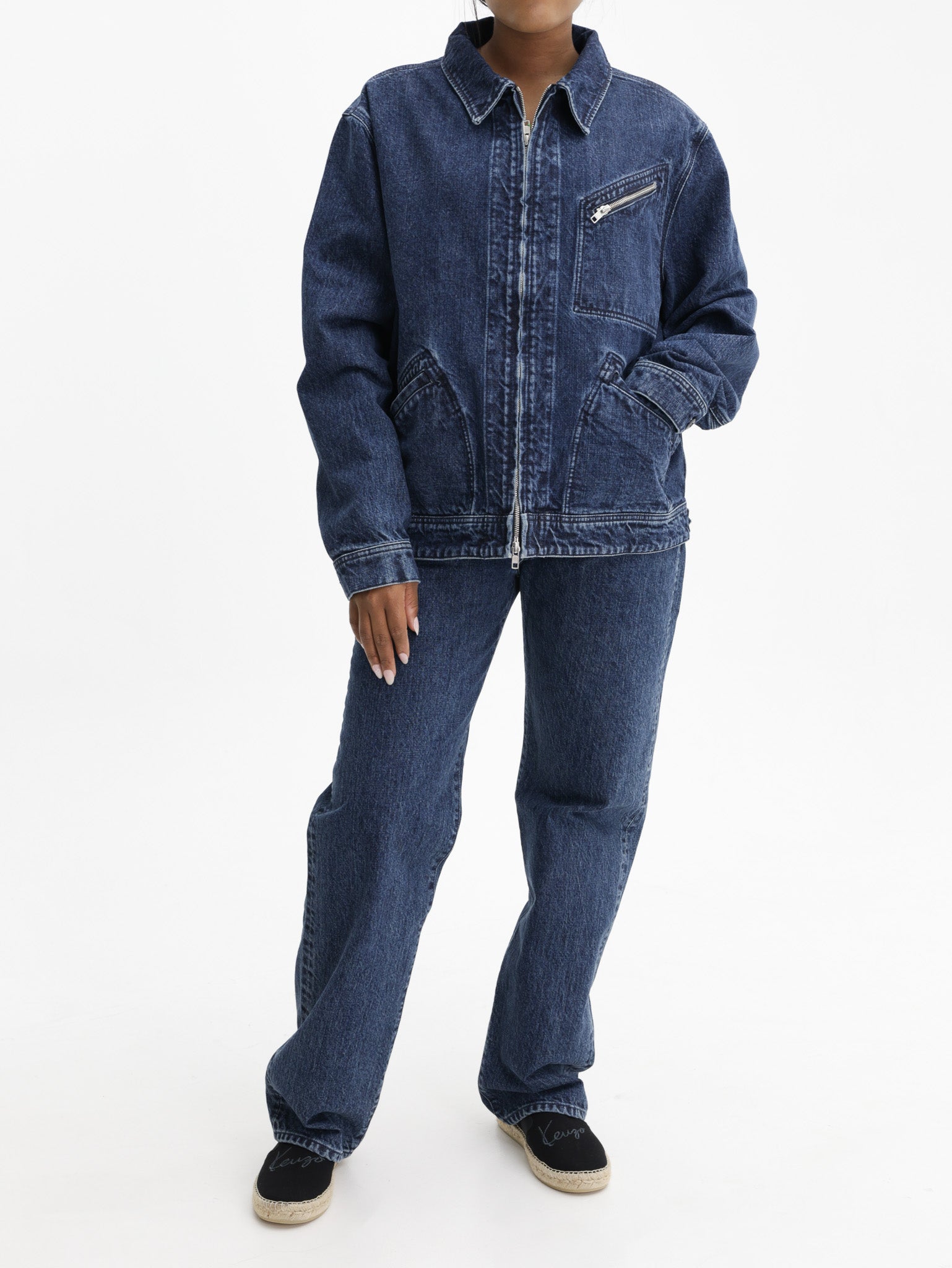 Kenzo Jacket 3 Pocket Denim Medium Wash