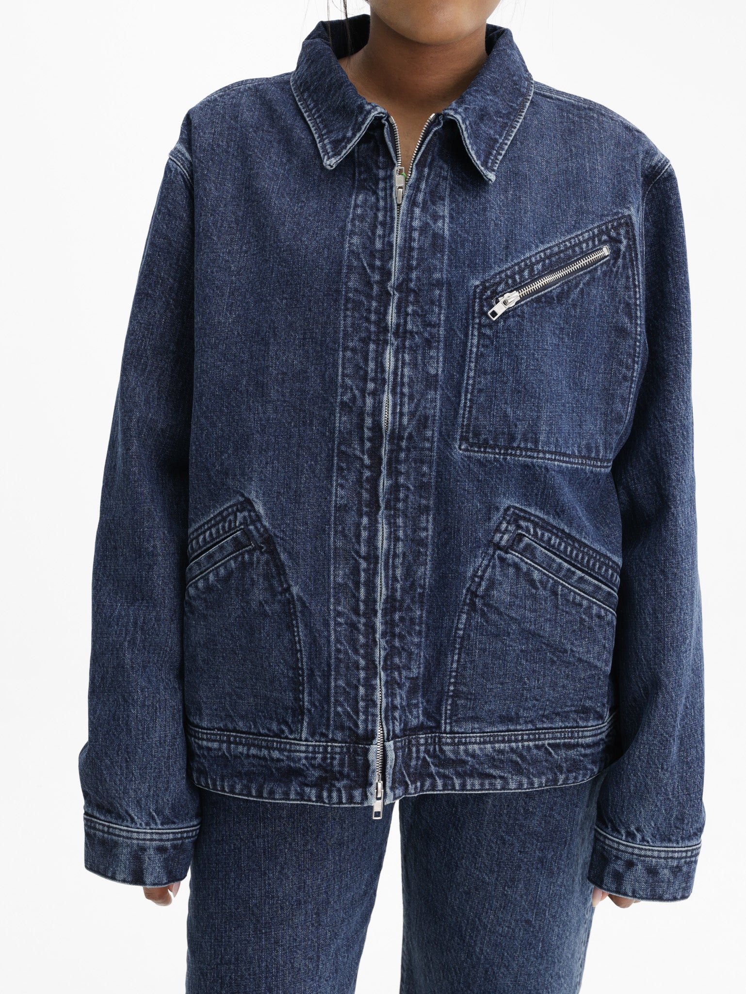 Kenzo Jacket 3 Pocket Denim Medium Wash