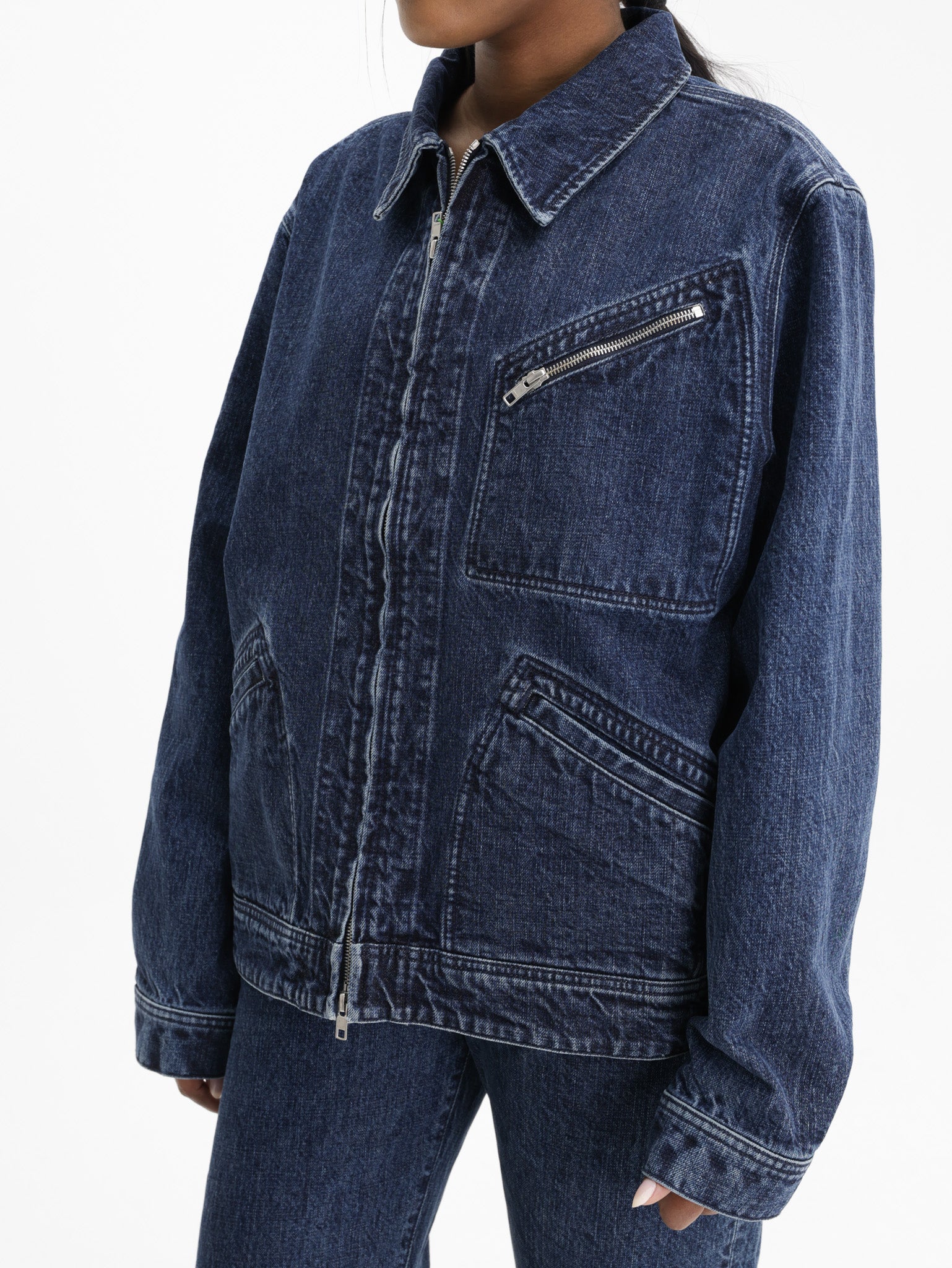Kenzo Jacket 3 Pocket Denim Medium Wash