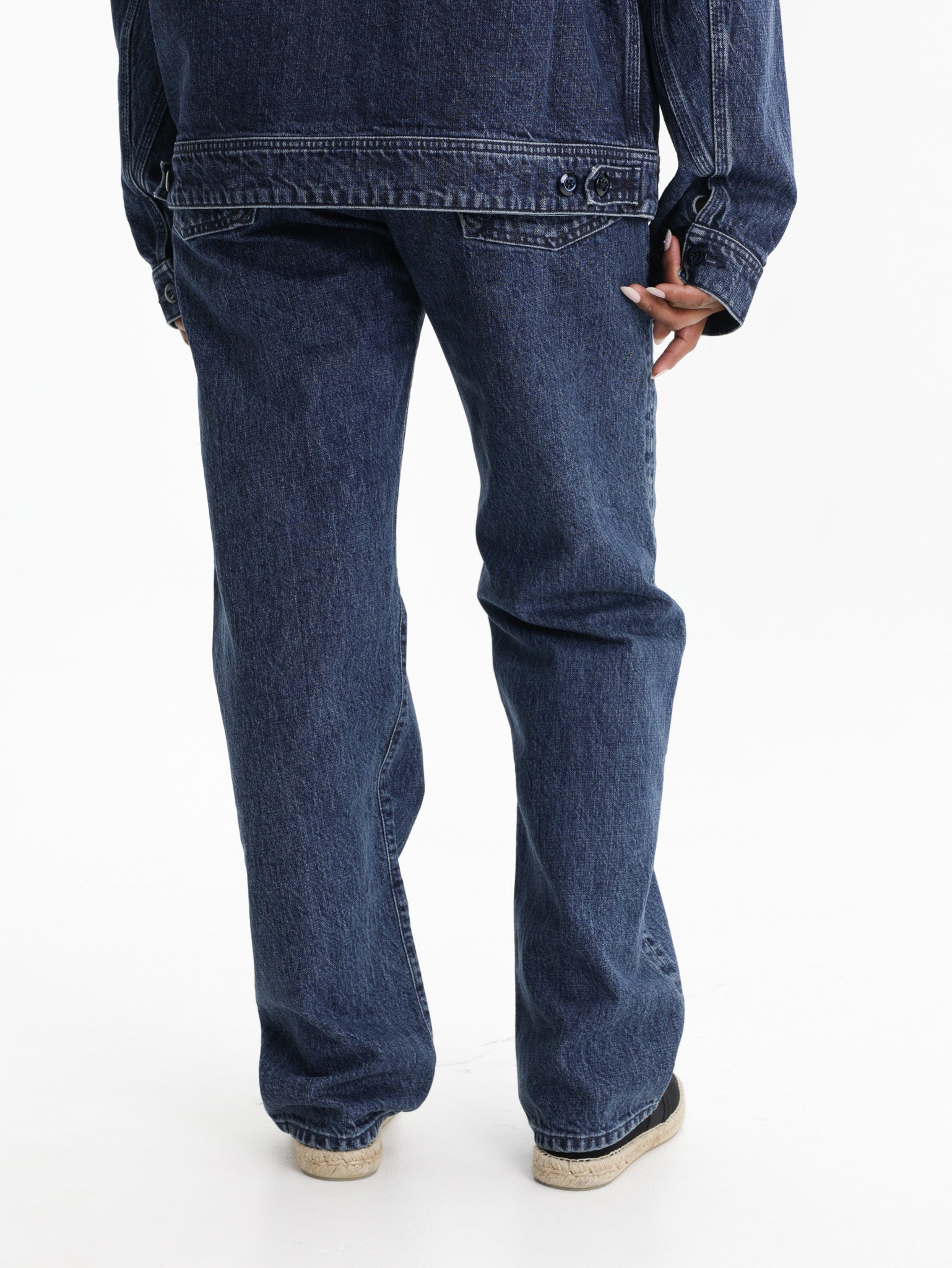 Kenzo Pants Blue Denim Medium Stone