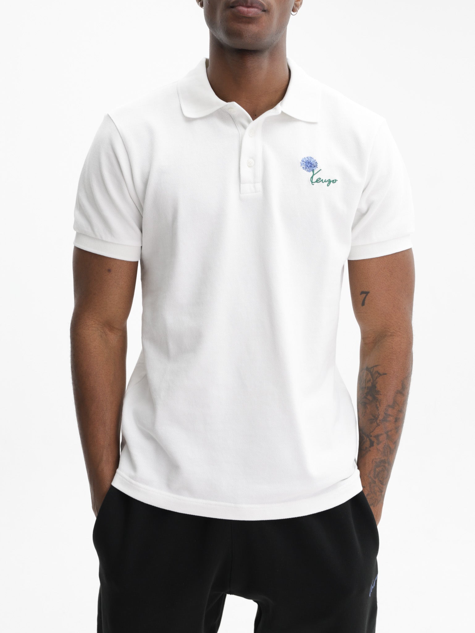 Kenzo Golfer Tulip Embroidered Off White