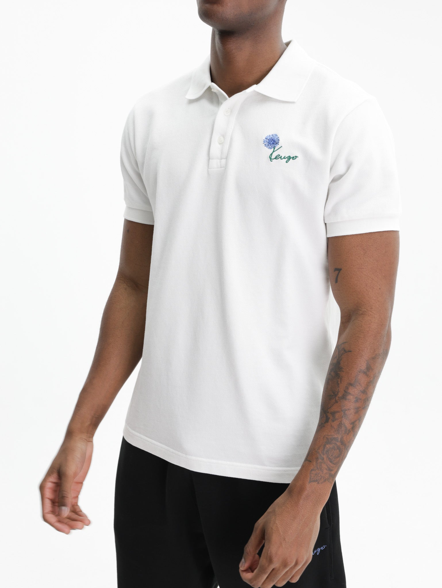 Kenzo Golfer Tulip Embroidered Off White