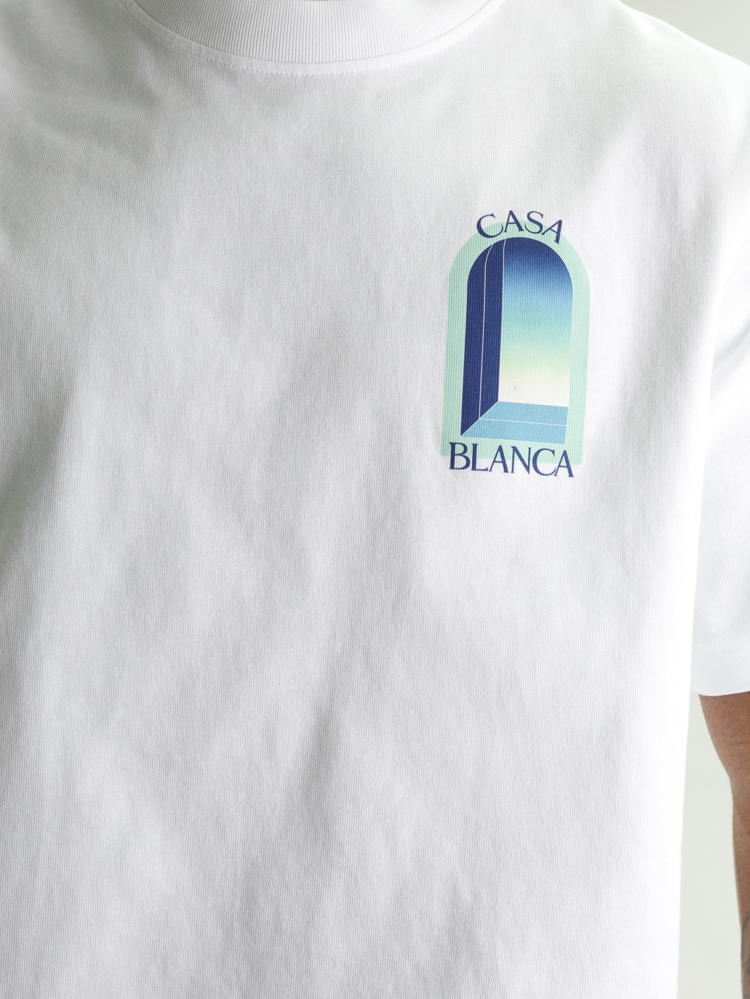Casablanca Classic T-Shirt Gradient Arch White