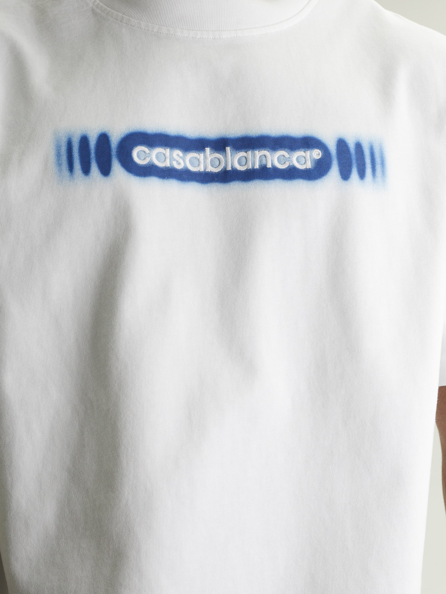 Casablanca Radiating Logo Classic T-Shirt White