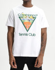 Casablanca Classic T-Shirt Tennis Club Triangle White