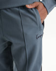 Kenzo Track Pants Black Stripe Blue