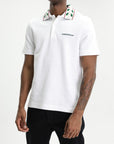 Casablanca Laurel Pique Golfer White