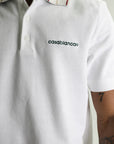 Casablanca Laurel Pique Golfer White