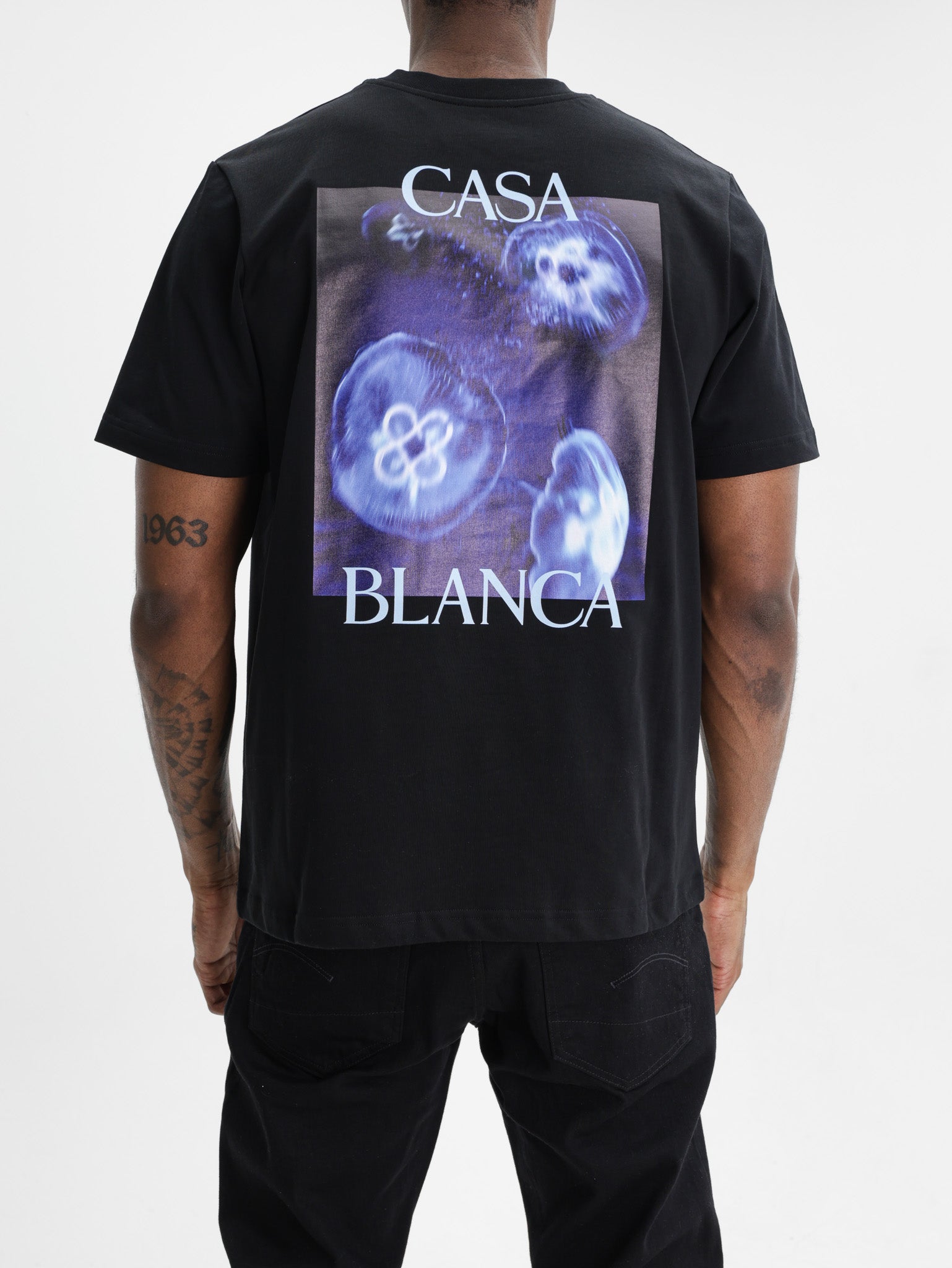 Casablanca Meduse Sportive Printed Classic T-Shirt Black