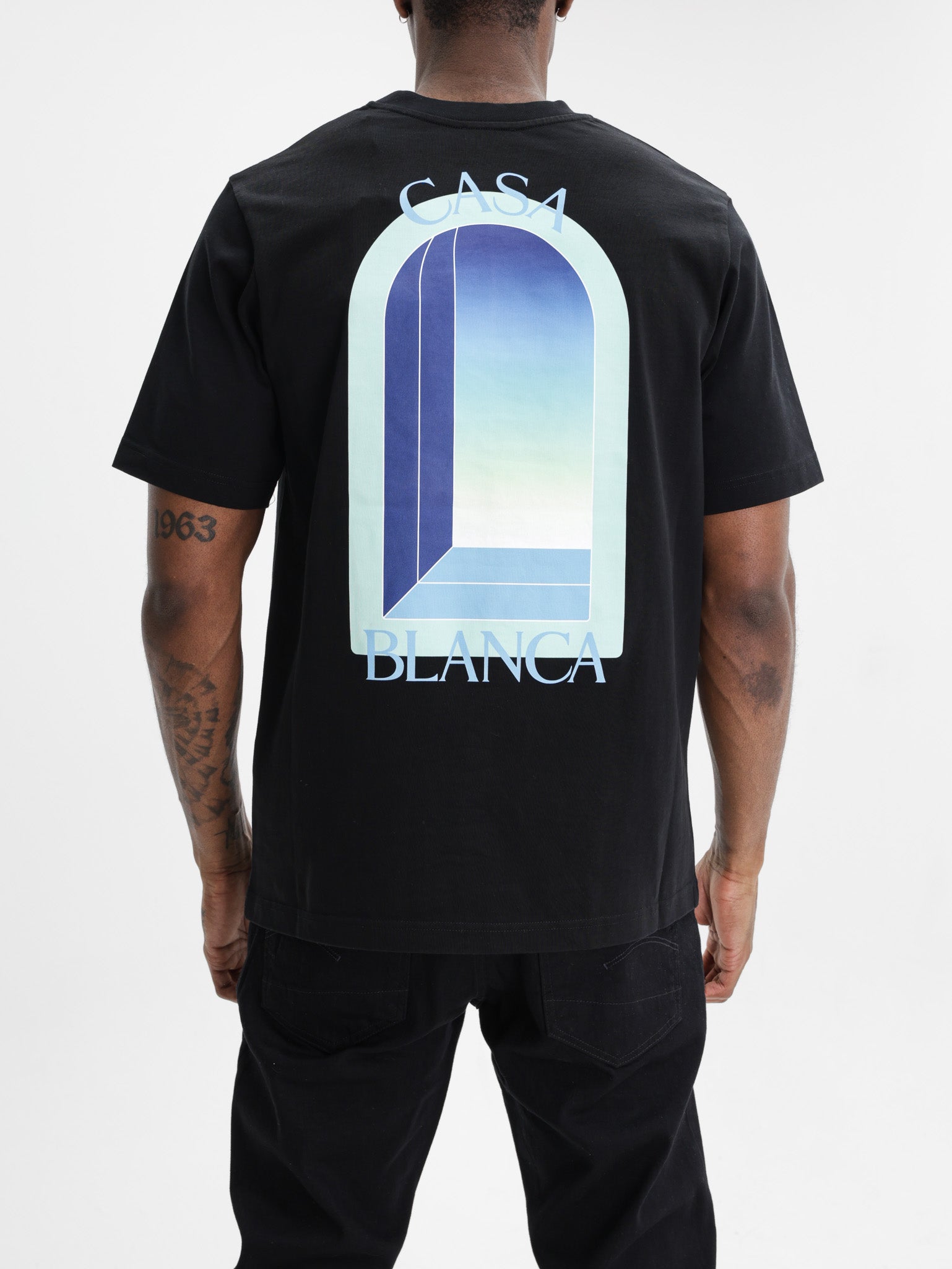 Casablanca Classic T-Shirt Gradient Arch Black