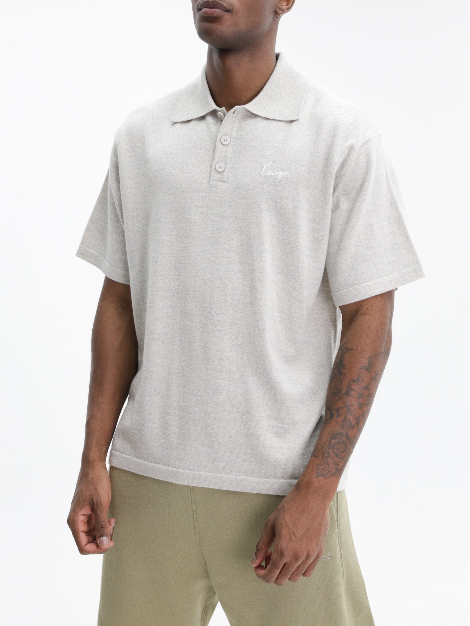 Kenzo Golfer Signature Merino Grey