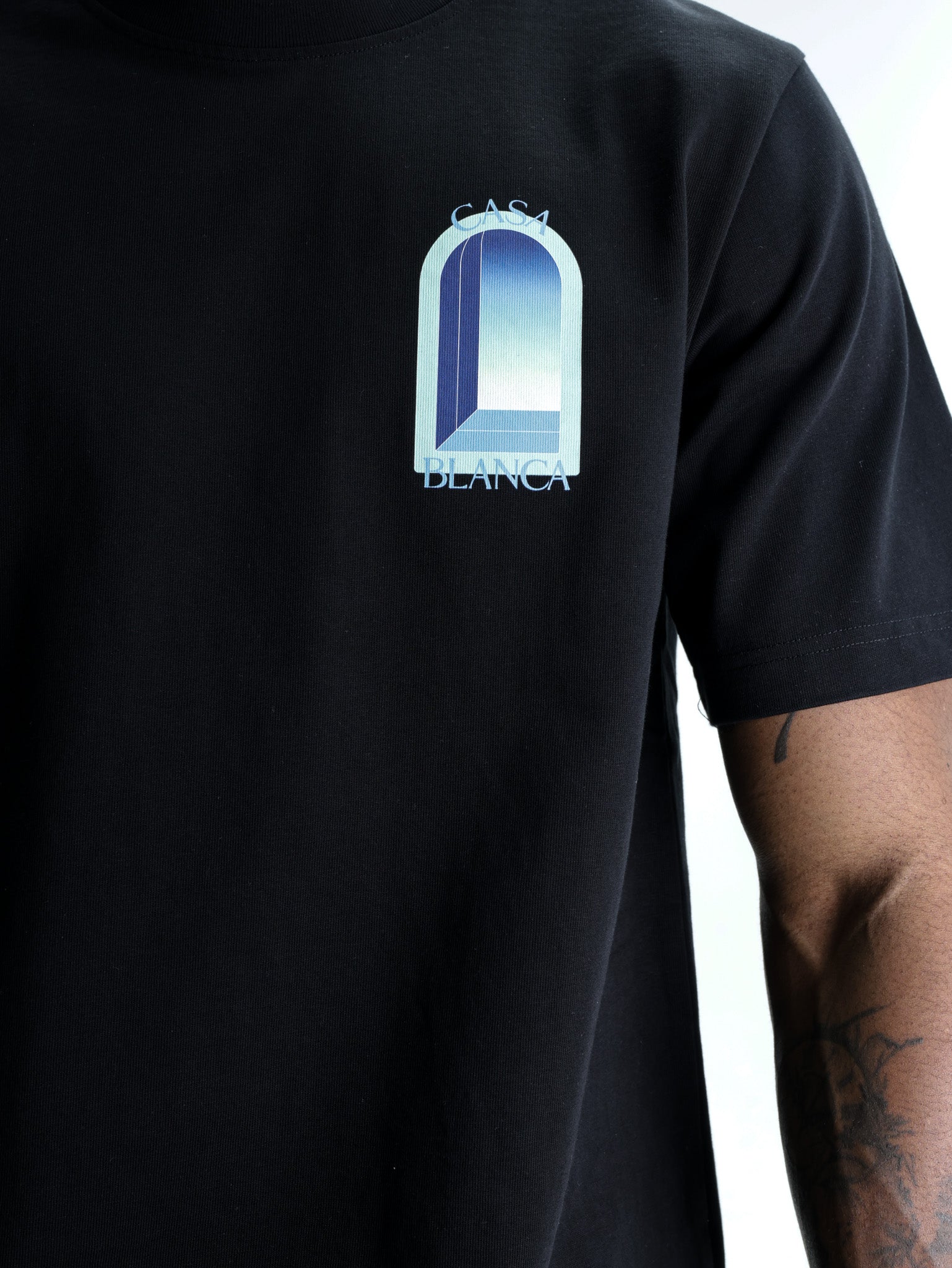 Casablanca Classic T-Shirt Gradient Arch Black
