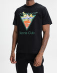 Casablanca Classic T-Shirt Tennis Club Triangle Black