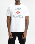 Casablanca Classic T-Shirt Casablanca Stacked Logo White