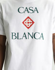 Casablanca Classic T-Shirt Casablanca Stacked Logo White