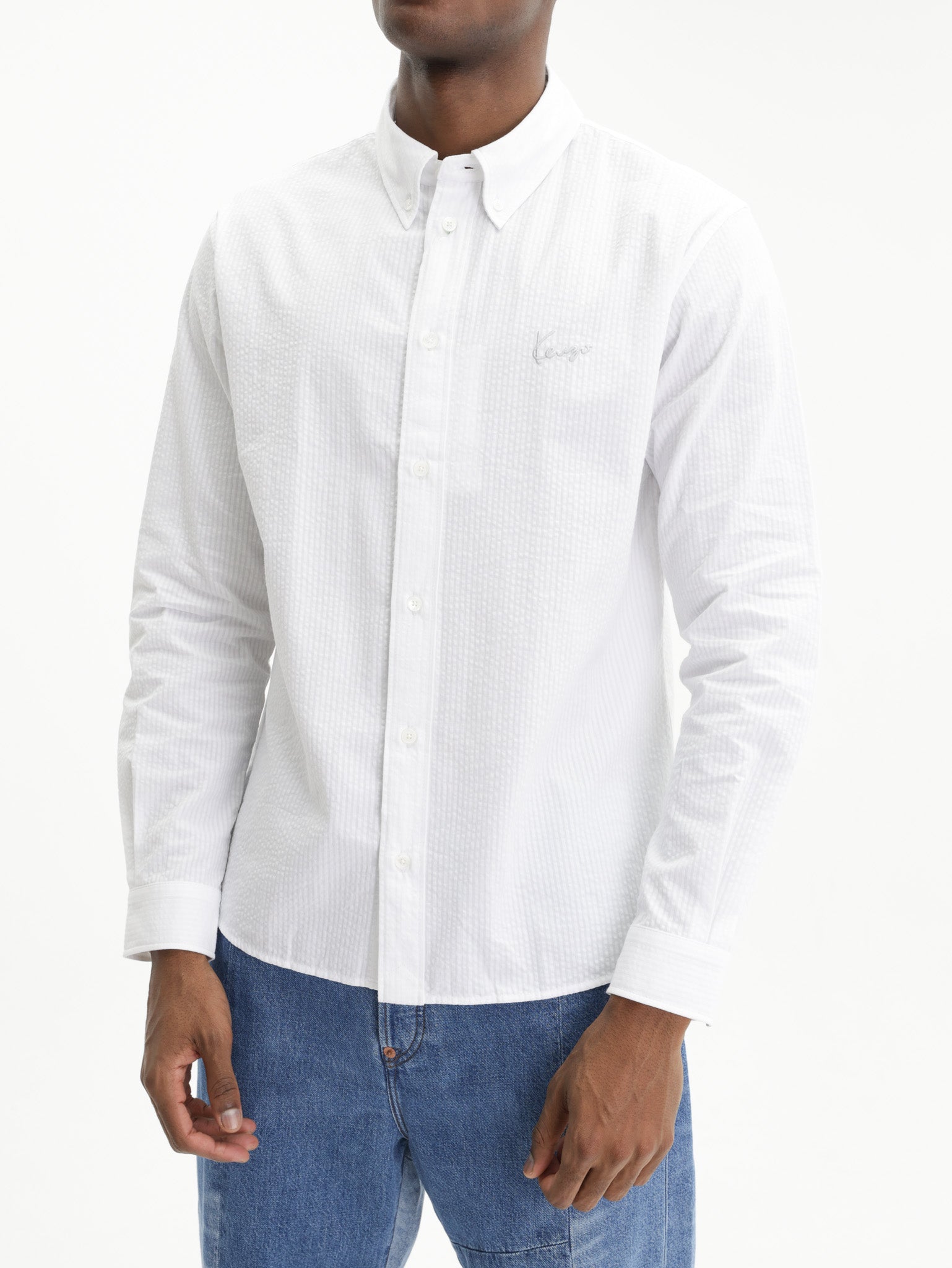 Kenzo Shirt Signature Casual Ls White