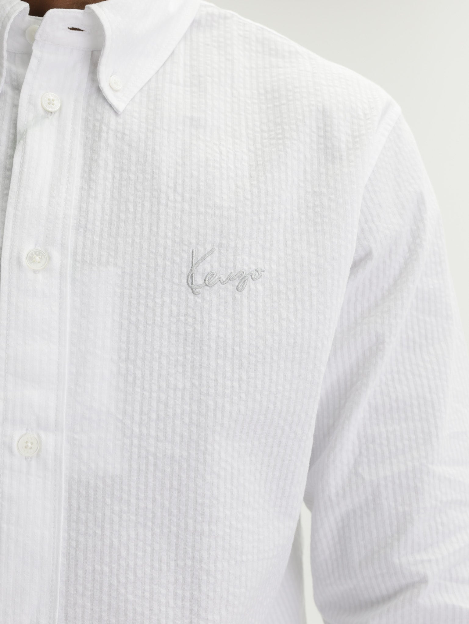 Kenzo Shirt Signature Casual Ls White