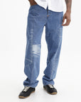Kenzo Pants Bleached Blue Stone  Denim