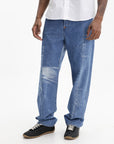 Kenzo Pants Bleached Blue Stone  Denim