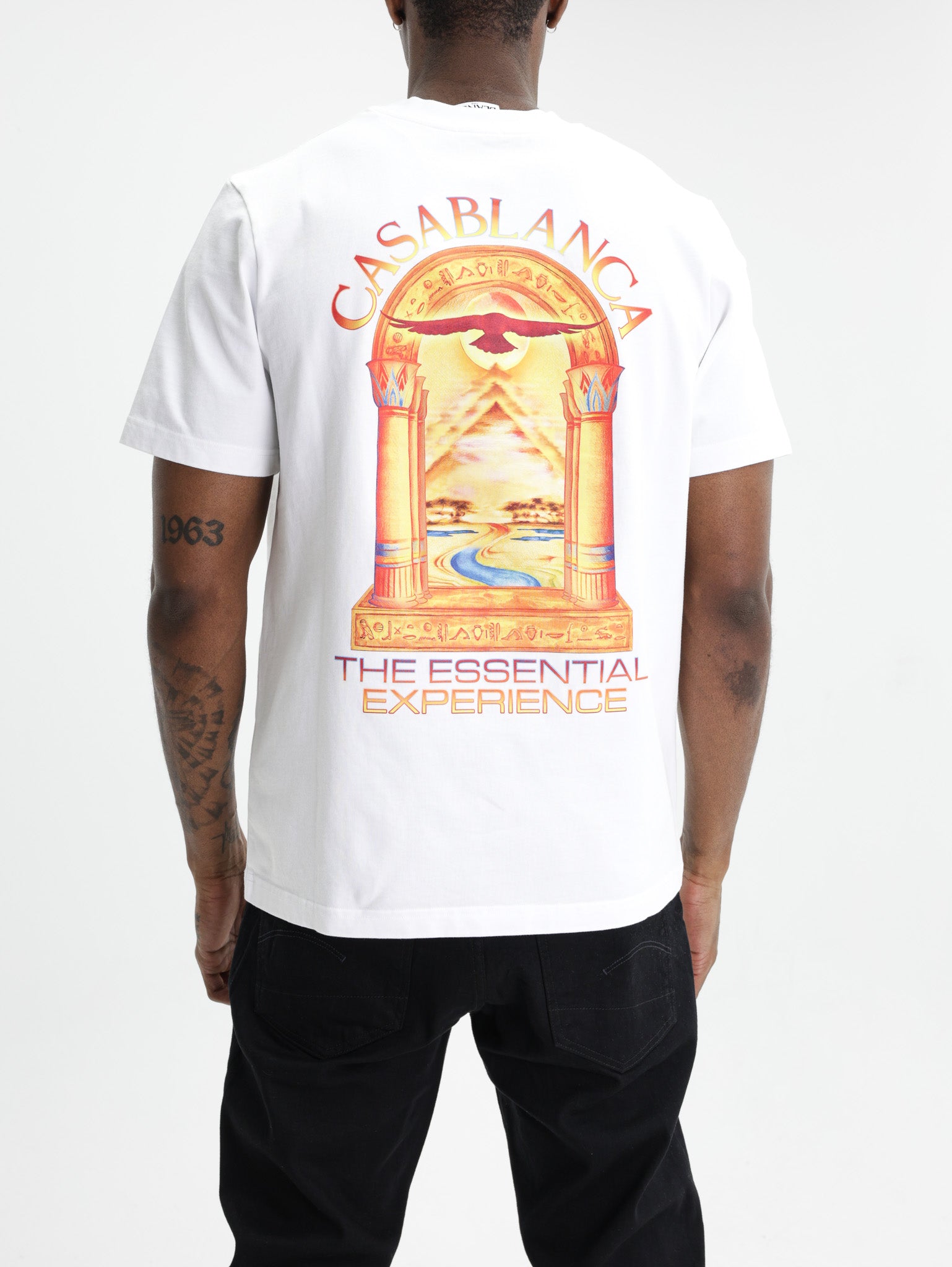 Casablanca Hermons Mirage Arch Printed Classic T-Shirt White