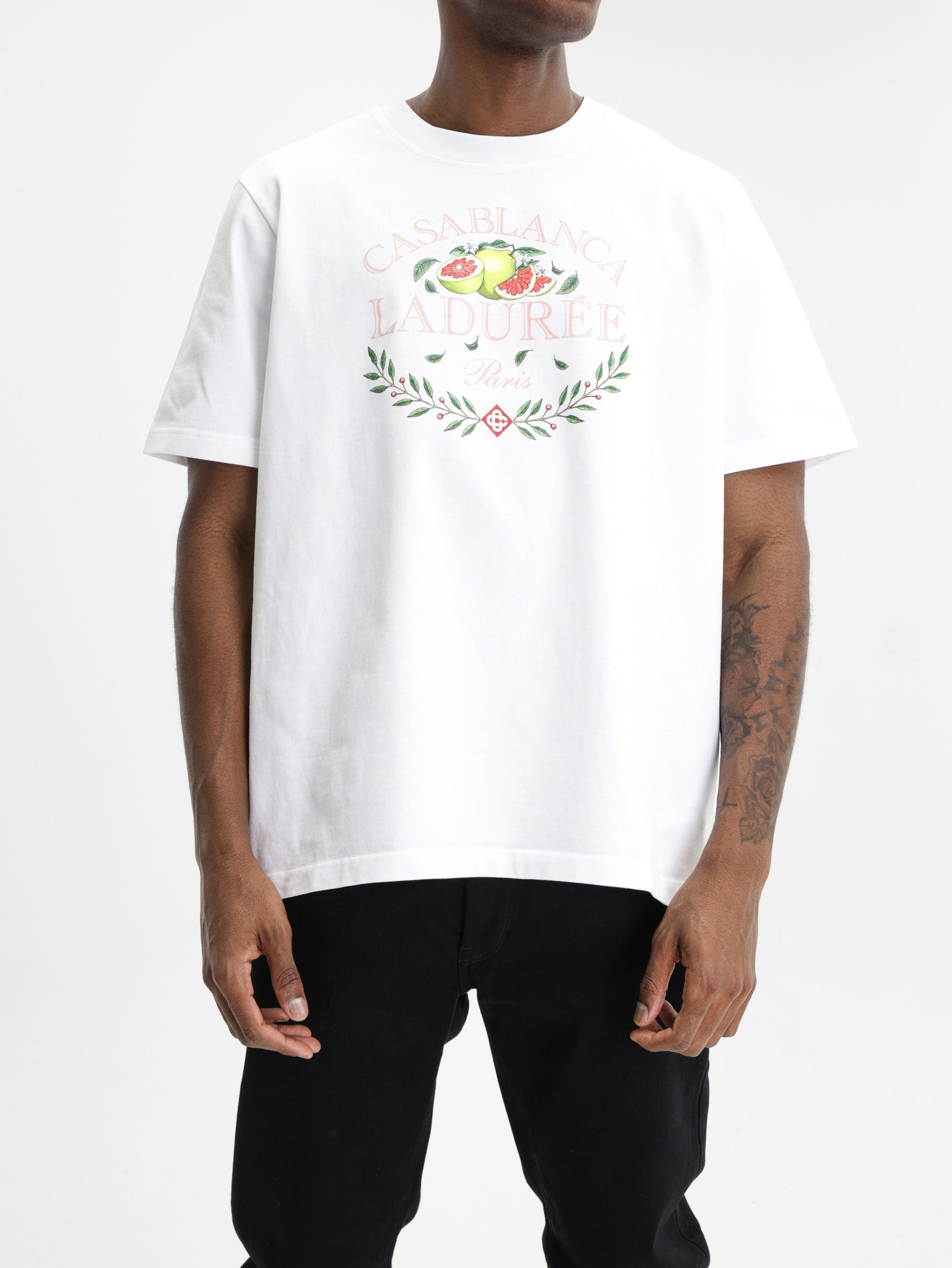 Casablanca Laduree Classic T-Shirt White