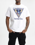 Casablanca Monde Perdu Tennis Club Icon Printed Classic T-Shirt White