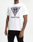 Casablanca Monde Perdu Tennis Club Icon Printed Classic T-Shirt White