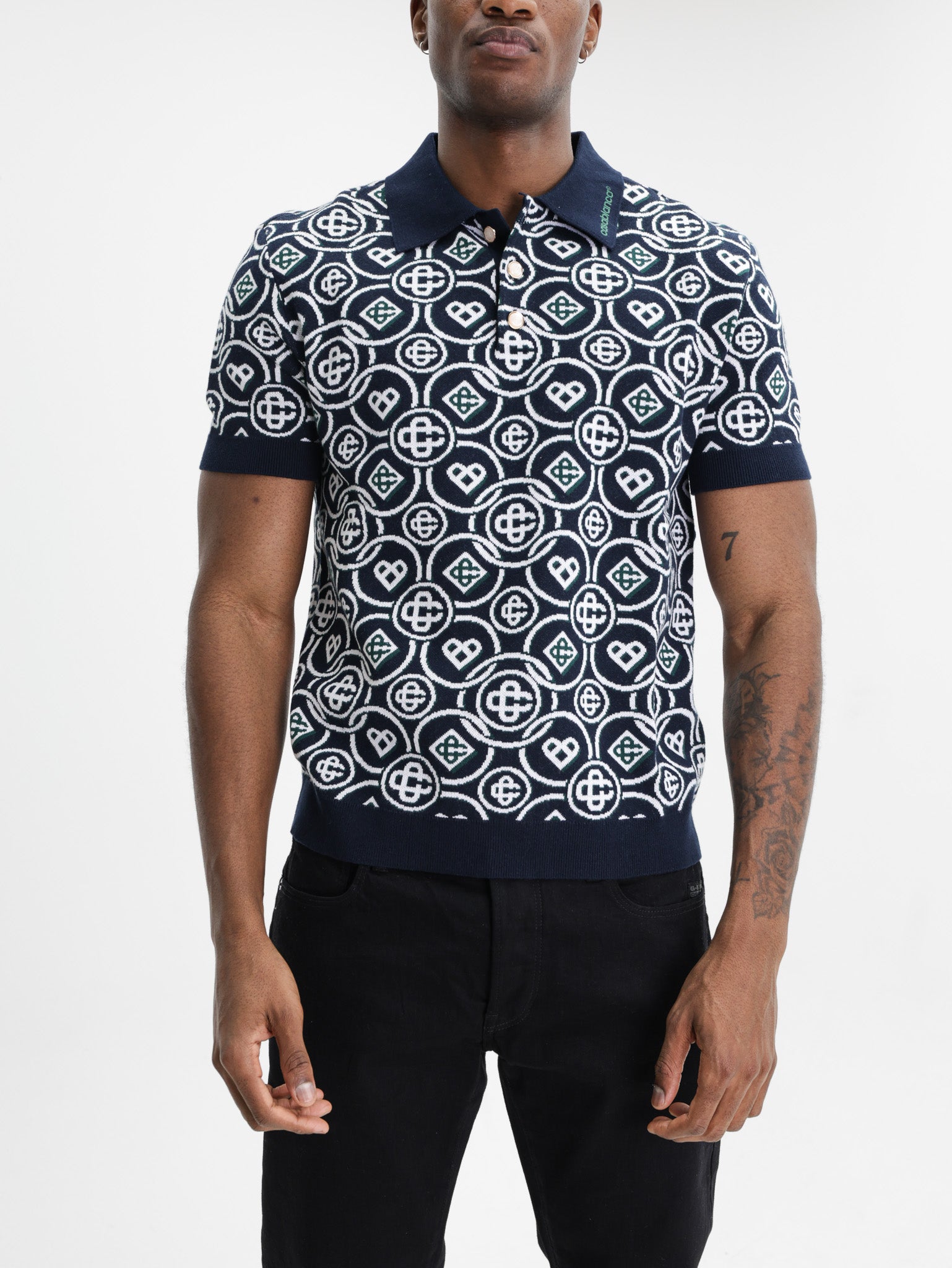 Casablanca Monogram Golfer Black