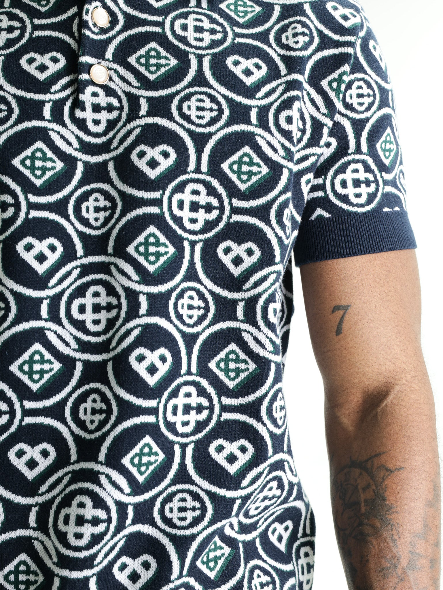 Casablanca Monogram Golfer Black