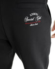 Iceberg Pants White Stripe Leg Black