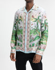 Casablanca Cuban Collar Ls Shirt White
