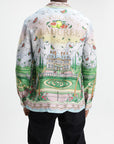Casablanca Cuban Collar Ls Shirt White