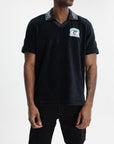Casablanca Towelling Golfer Black