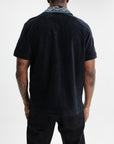 Casablanca Towelling Golfer Black