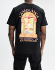Casablanca Hermons Mirage Arch Printed Classic T-Shirt Black