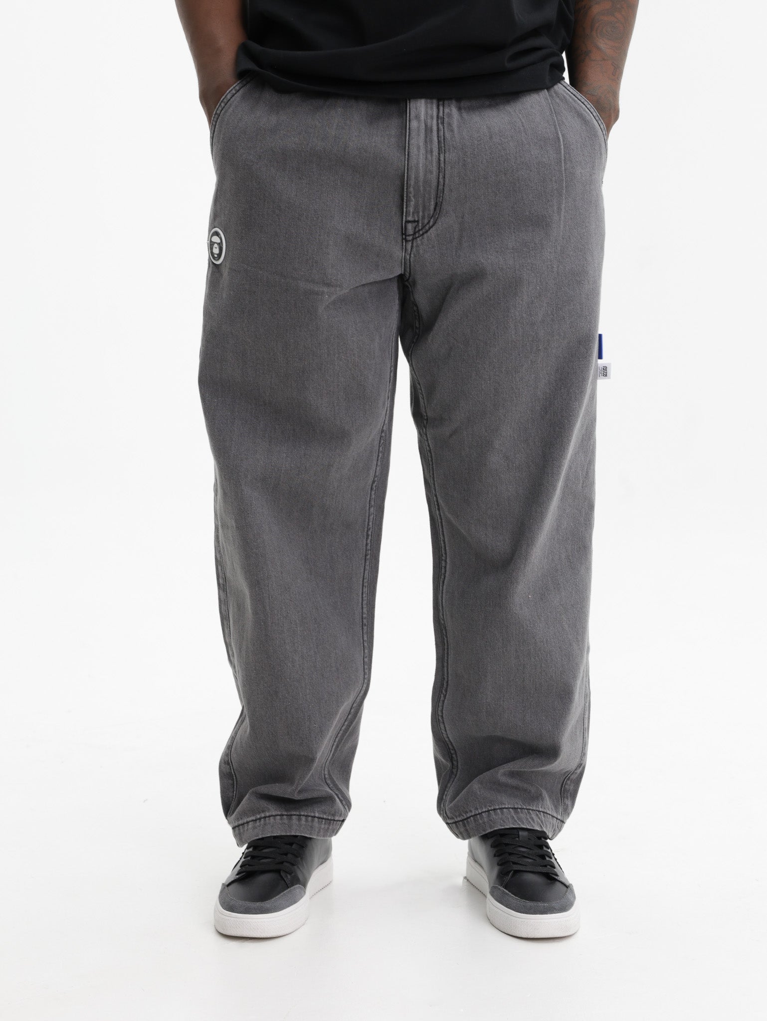Aape Logo Jeans Grey