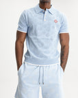 Casablanca Pointelle Golfer Blue