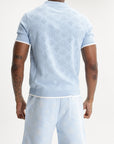 Casablanca Pointelle Golfer Blue