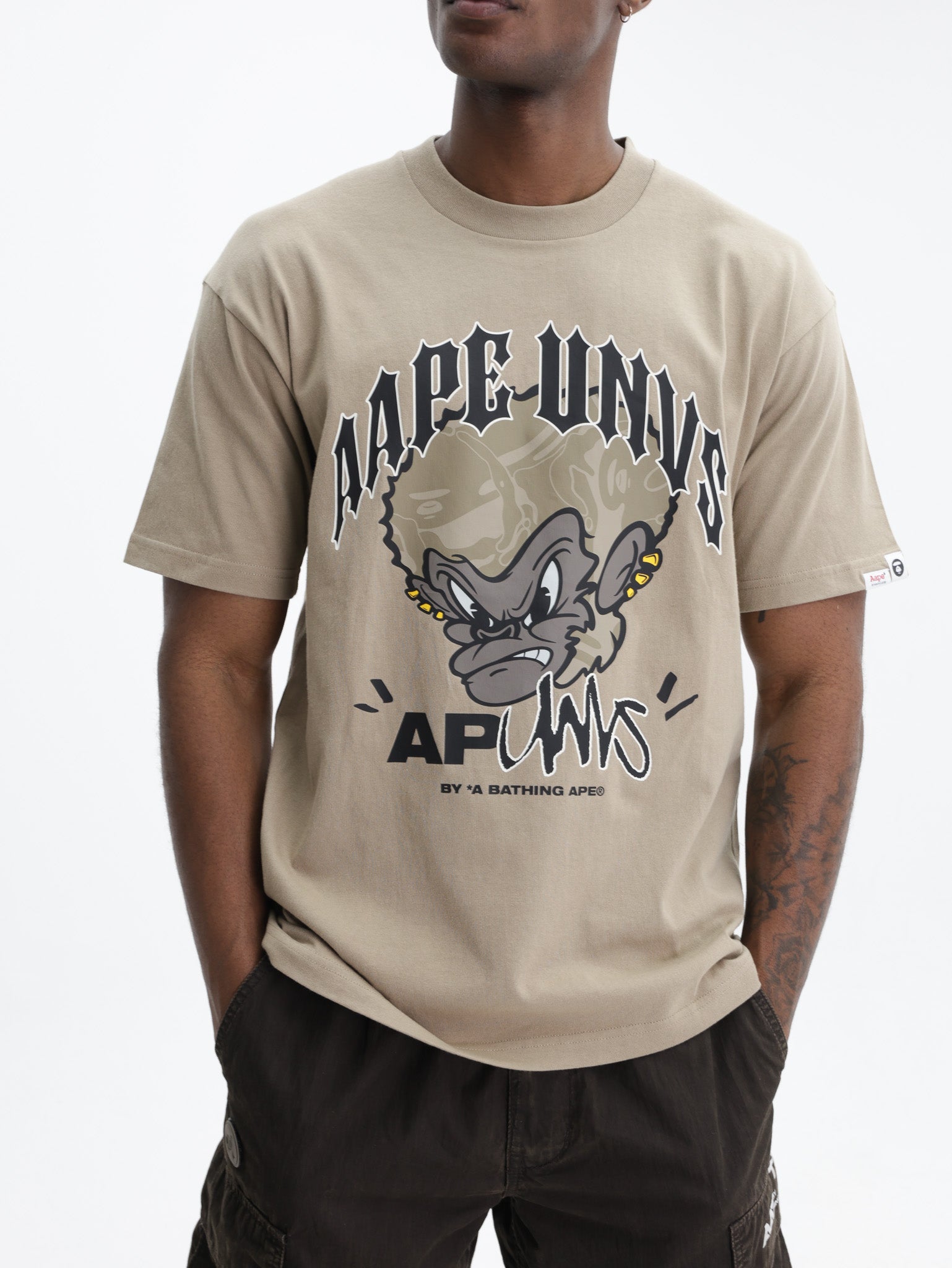 Aape Graphic Crew Beige