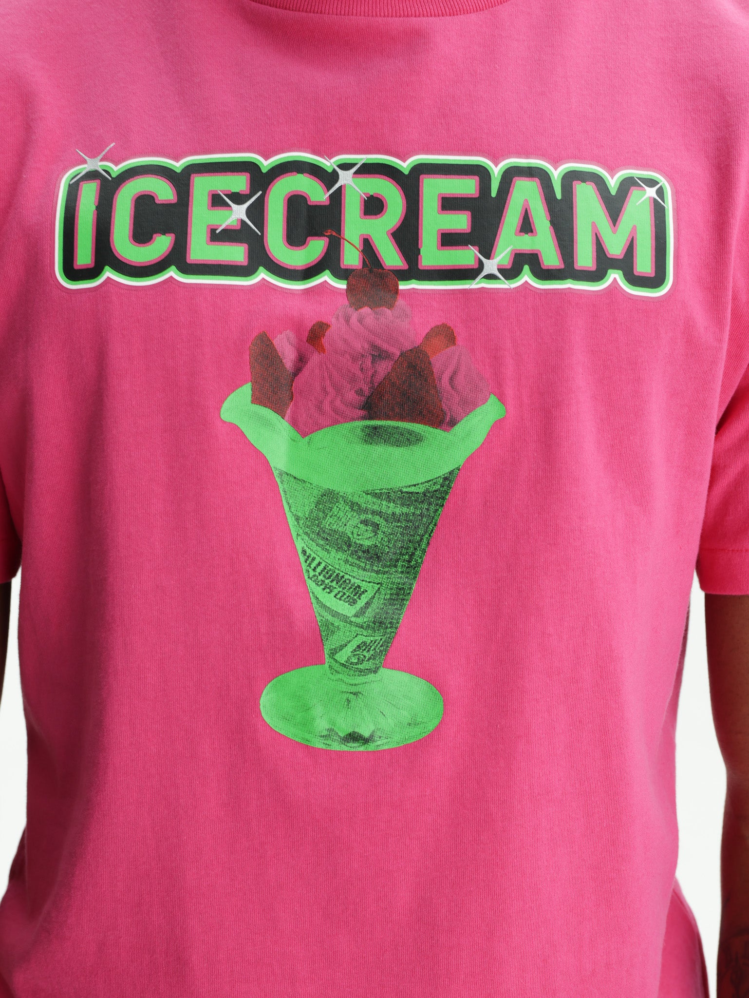 Ice Cream T-Shirt Logo Pink