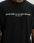 Aape Slogan Tee Black