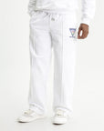 Casablanca Tennis Club Icon Pintuck Jogger Shorts White