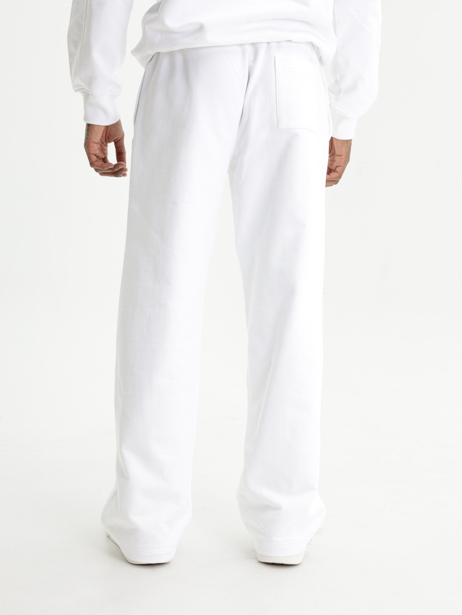 Casablanca Tennis Club Icon Pintuck Jogger Shorts White